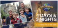 4 dias e 3 noite em Orlando + 2 ingressos do parque Universal Studios 